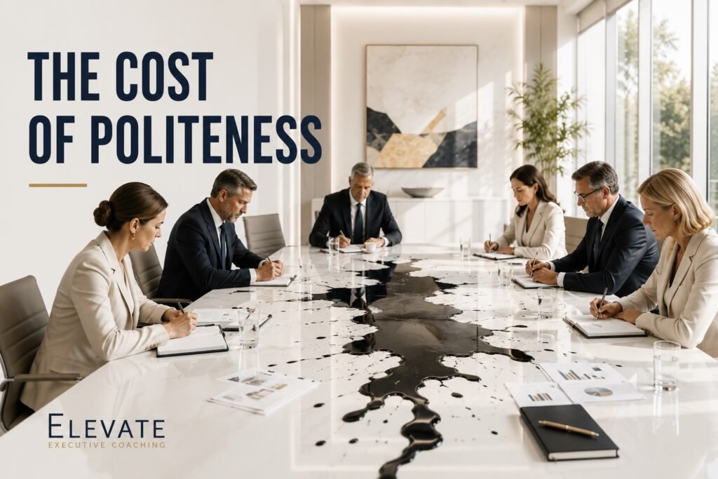 Business meeting with tension and conflict.